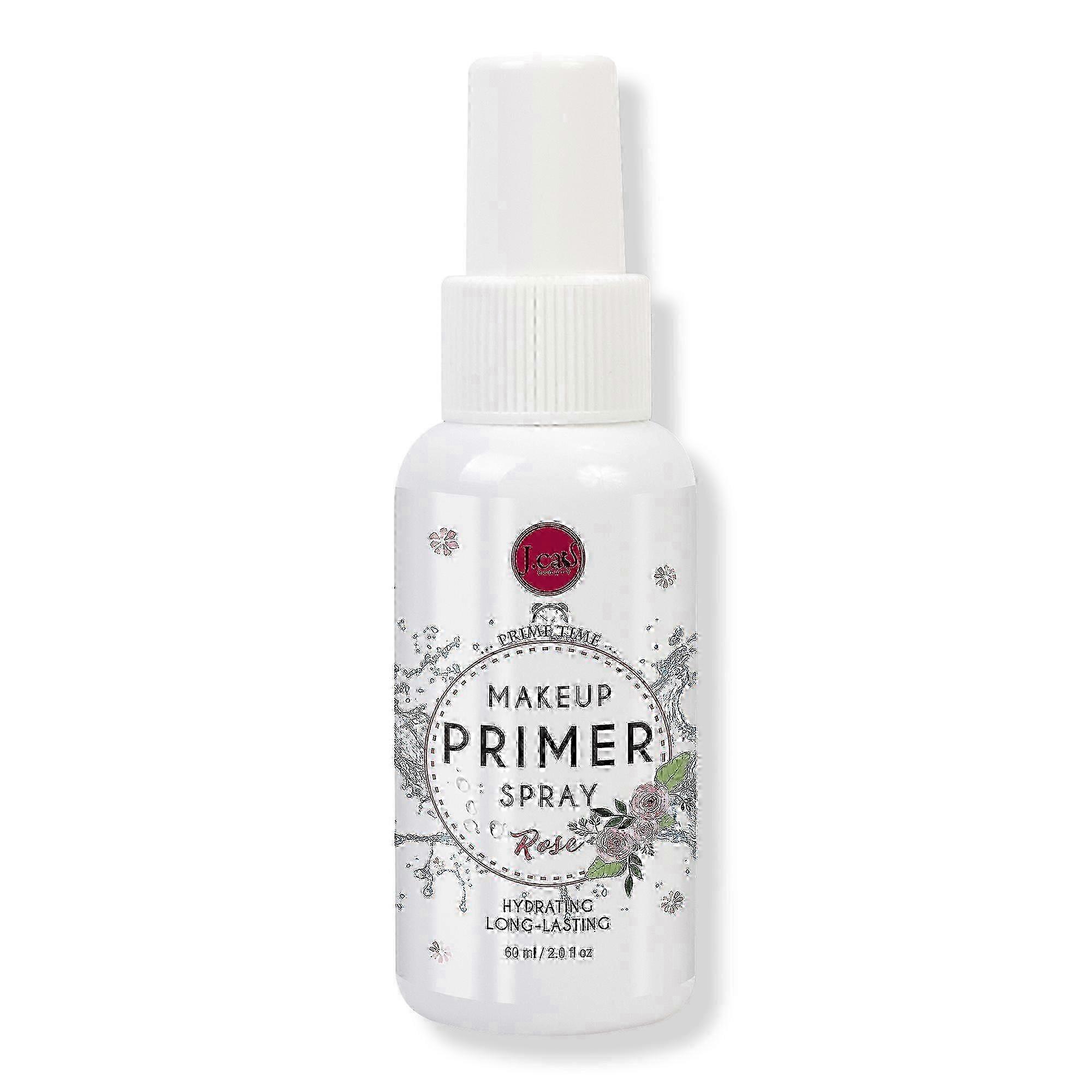 J.cat Beauty Prime Time Makeup Primer Spray, Rose, 2 Oz