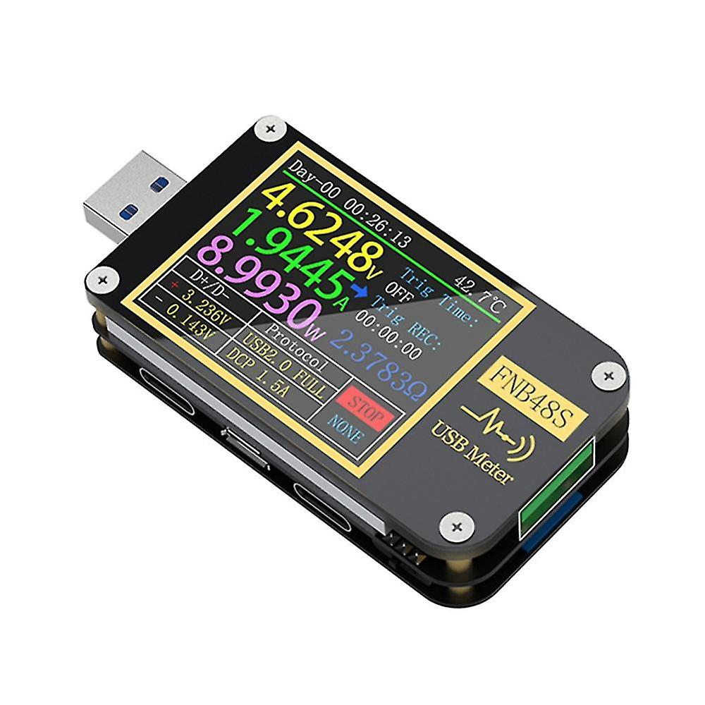 Fnb48s Usb Capacitance Voltage Tester Current Meter Monitor Detection Analyzer Testing Tools With Bluetooth