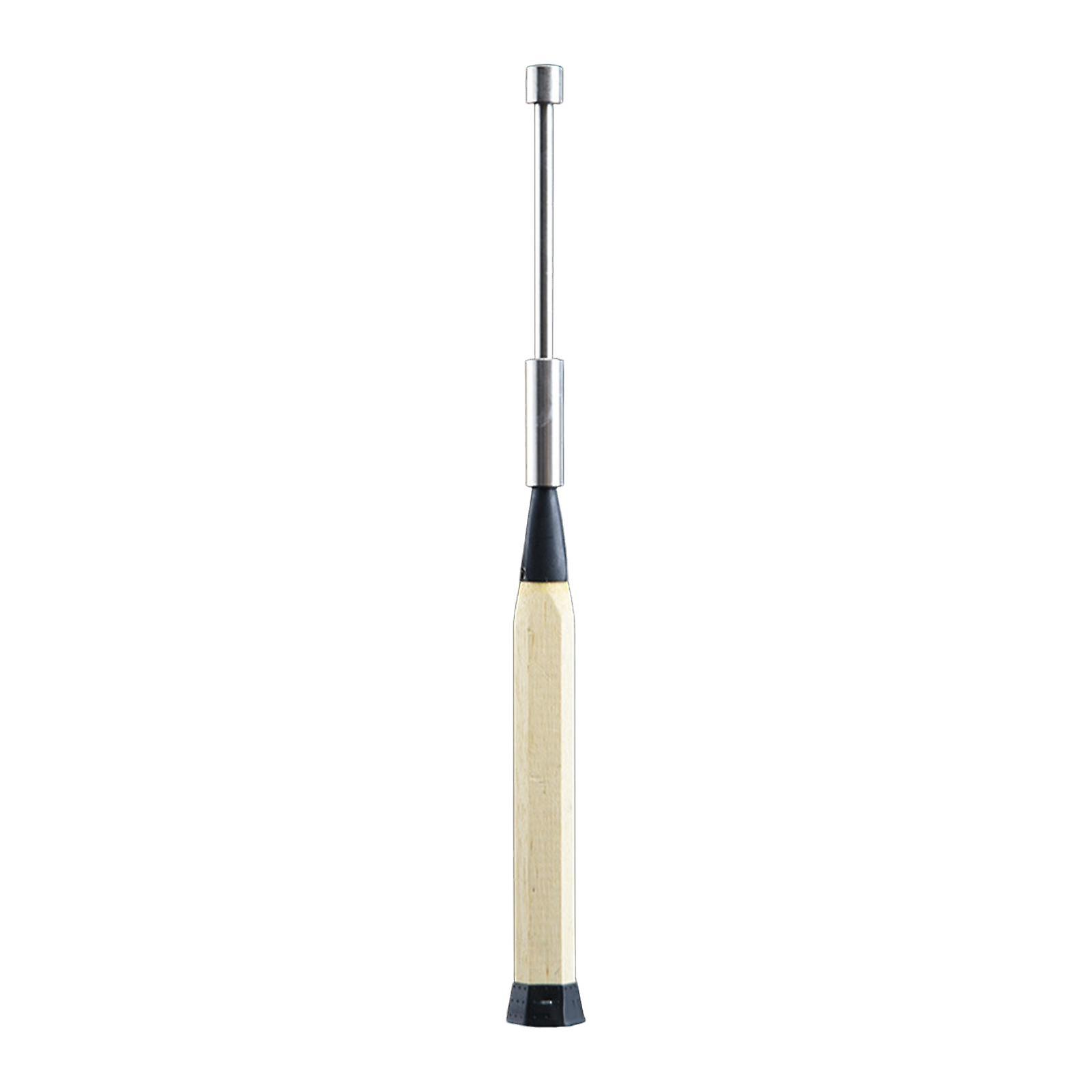 Badminton Racket Swing Trainer Portable Wooden Handle Removable Weight Block 198g With Soud