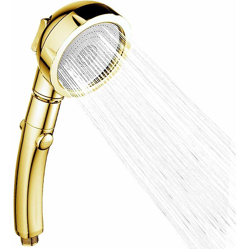 Shower Head, Univers 3 Modes Hand Shower, Gold
