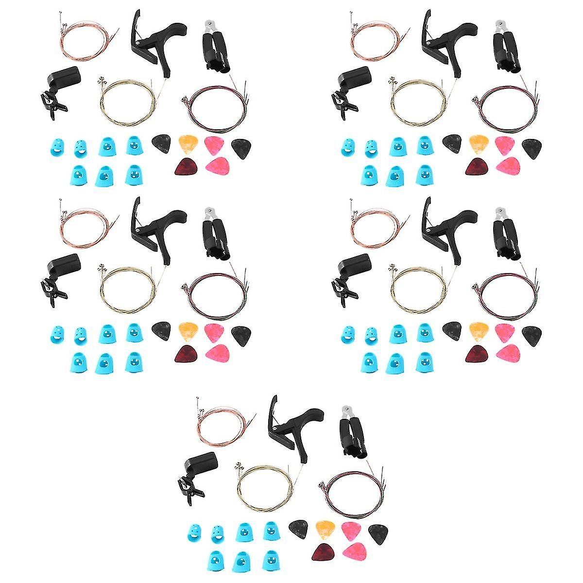 Guitar Accessories Set Paddle Tuner String Accessories Ukulele Universal Tone Changing Clip String