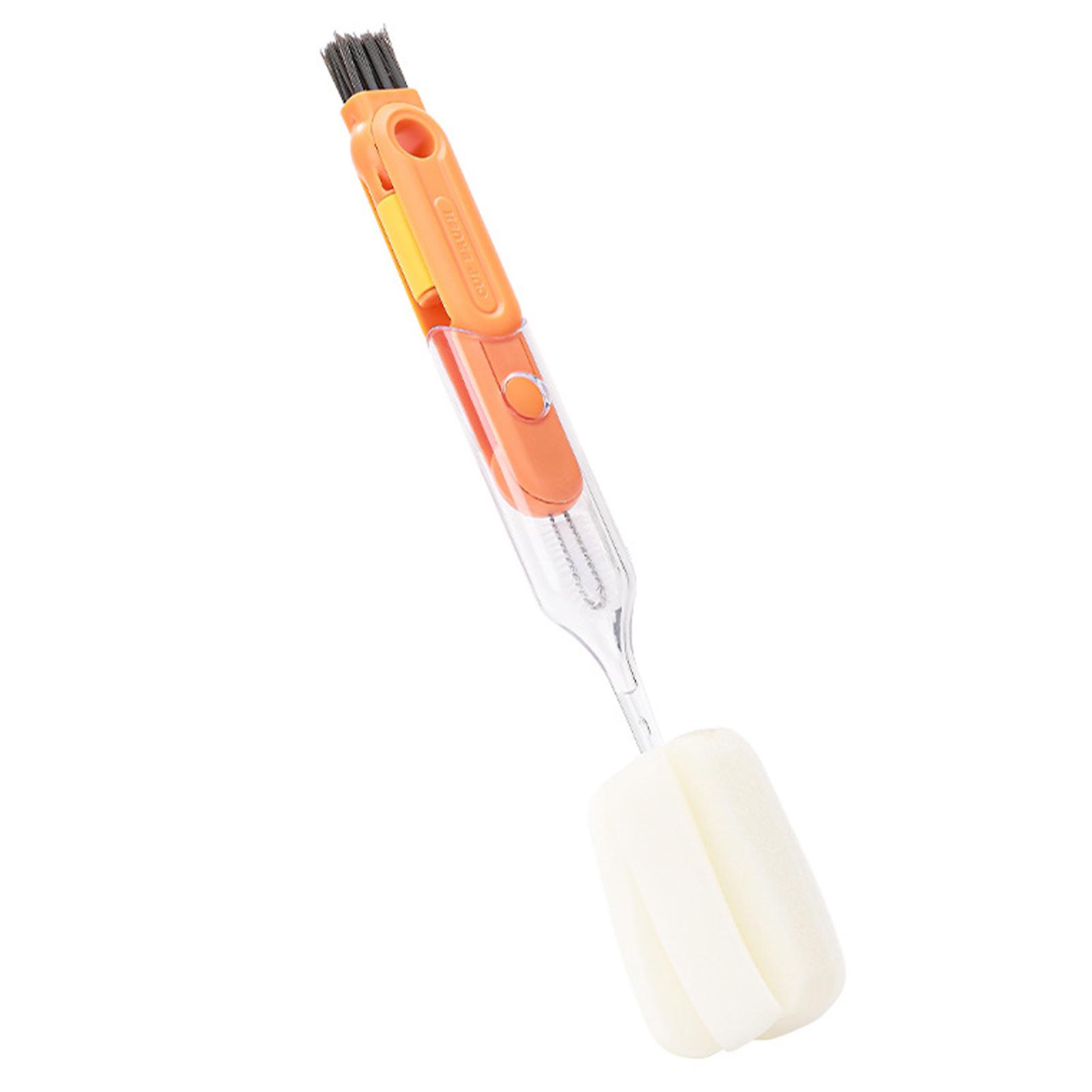 Long Handle Glass Water Bottle Brush Bottle Lid Cup Brush Drinking Straw Brush For Glass And Cold Water Bottle