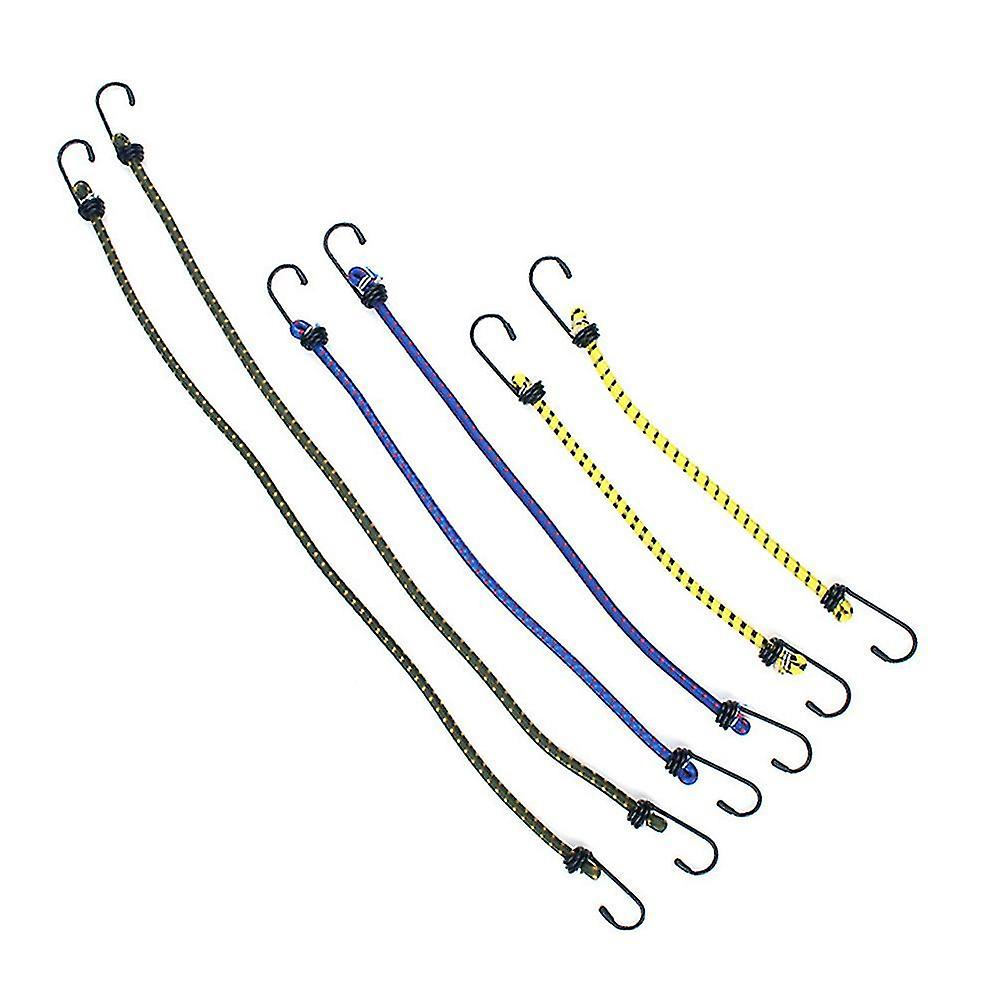 6-in-1 Bungee Cords Tie Down Elastic Cords Elastic Ropes Strap Ropes For Baggage Tent Camping Access