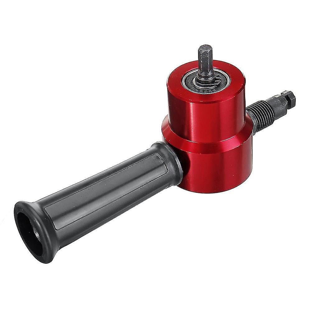 Red Double Head Sheet Metal Nibbler Cutter Drill Attachment Metal Sheet Cutter For Electric Drill