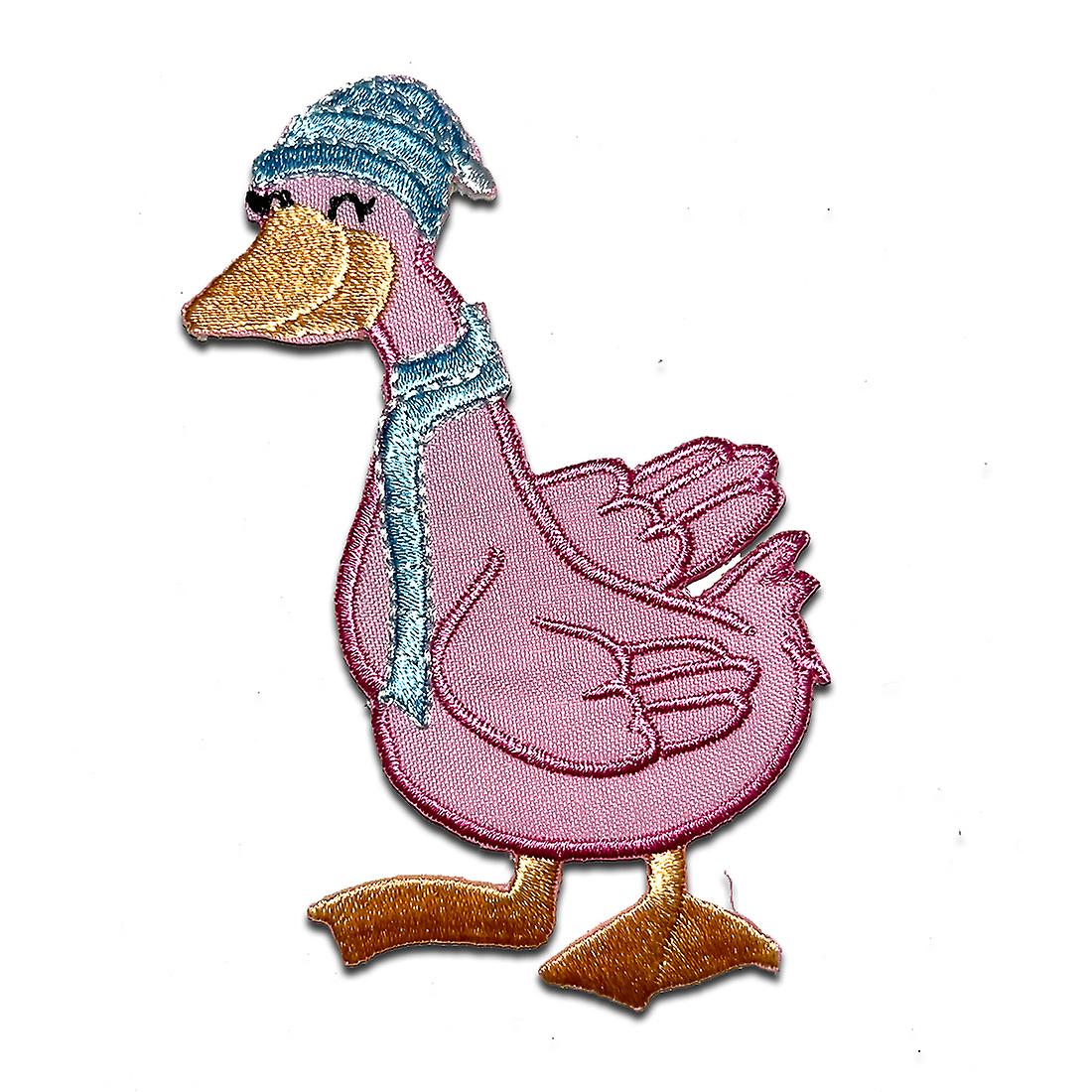 Duck Winter - Patch, iron-on picture, iron-on, patches, size: 8.8 x 5.5 cm