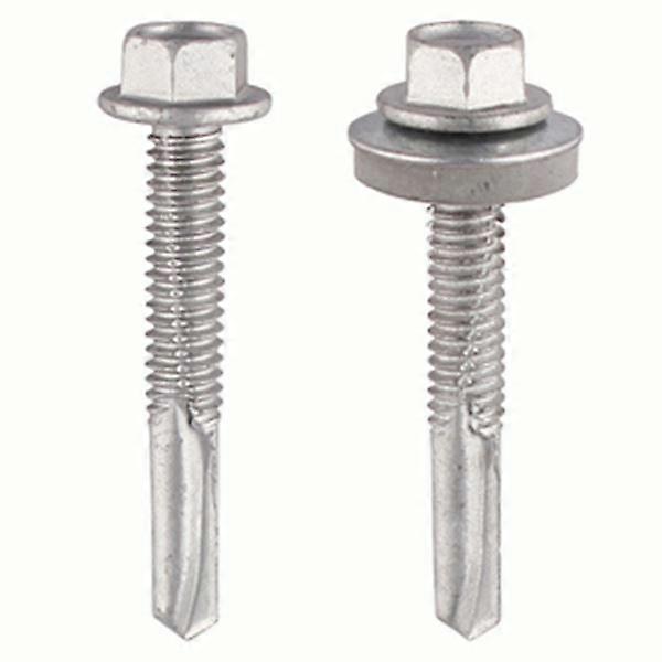 TIMco 5.5 x 38mm Hex Head Self Drilling Heavy Section TEK Screws With 16mm Washer Qty 100