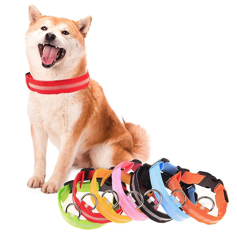 Adjustable 3-Mode LED Flashing Dog Collar