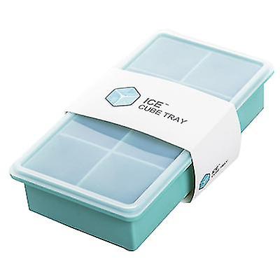8 Grids Green 8 Grids Silicone Ice Cube Tray Tool With Lid Az14377