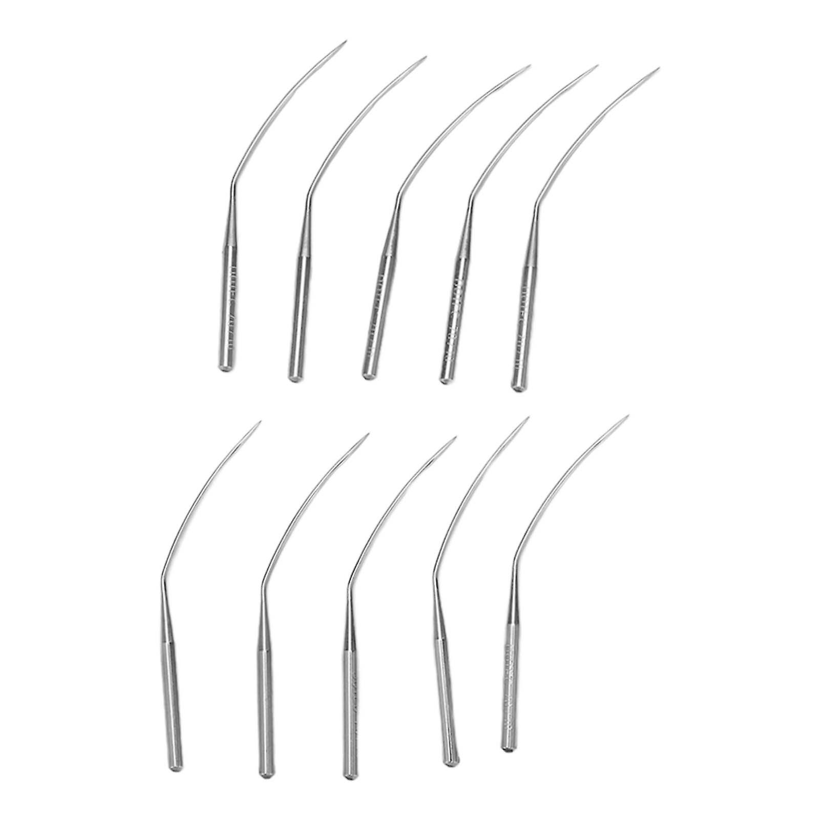 10 Pcs Size 10/70 Curved Blind Stitch Sewing Needles Smoothing Steel Heavy Duty LWX6T for Repair and Replacement