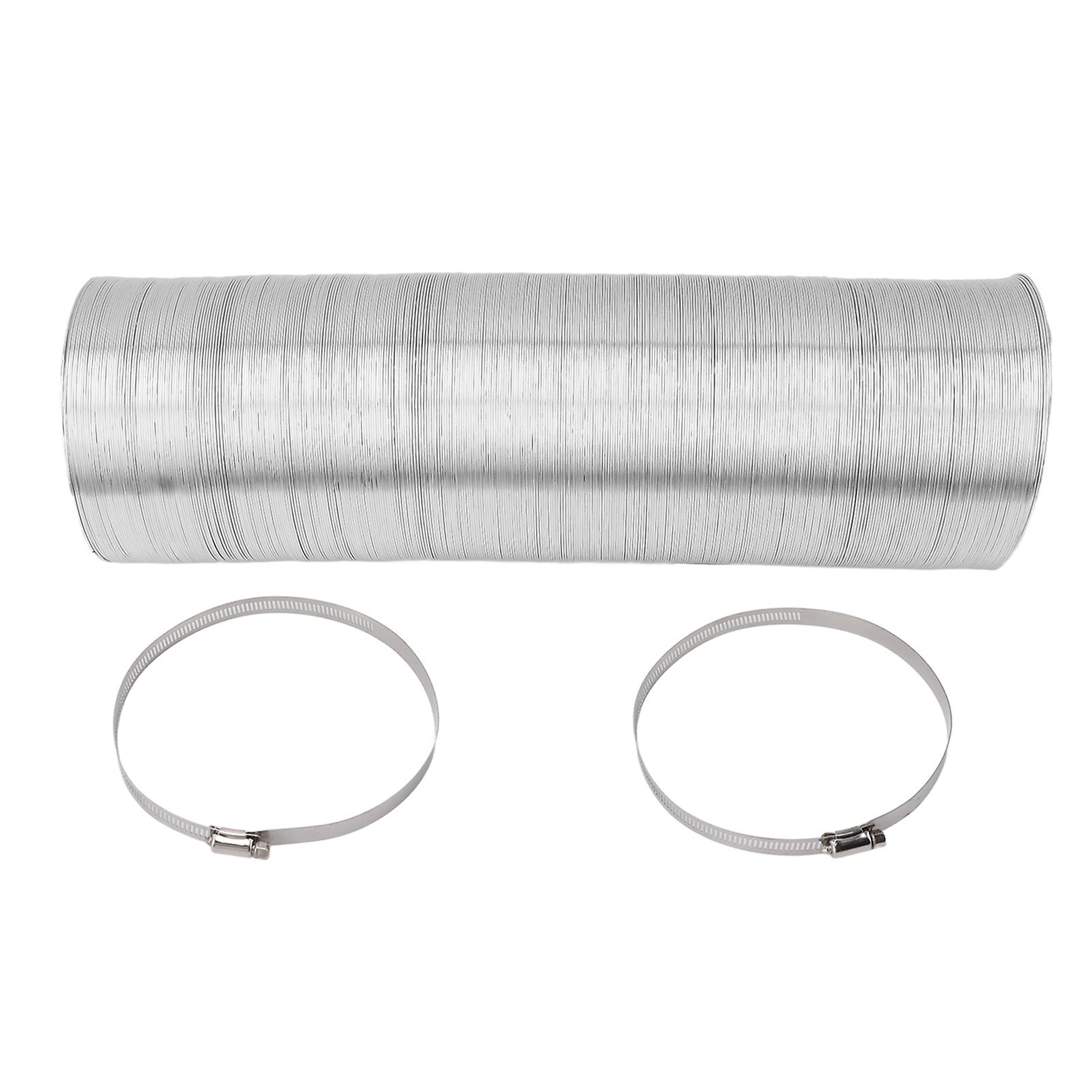 6in Flexible Ducting Hose 4 Layer Flexible Foil Ducting Dryer Air Vent Hose for HVAC Ventilation 5m/16ft