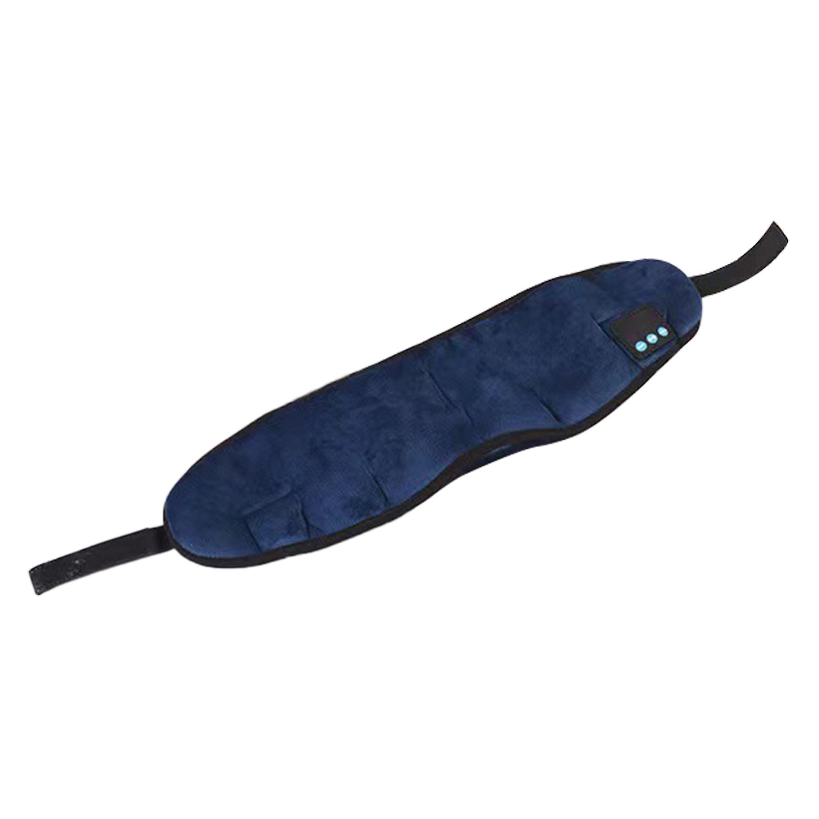 Bluetooth Eye Mask Light Blocking Comfortable Portable Ergonomic Design Bluetooth 5.0 Wireless Musical Eye Mask Blue