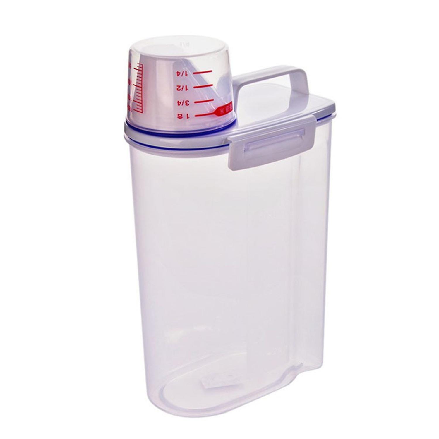 3L Grain Bin Space-saving PP Portable Sealed Rice Storage Container for Kitchen