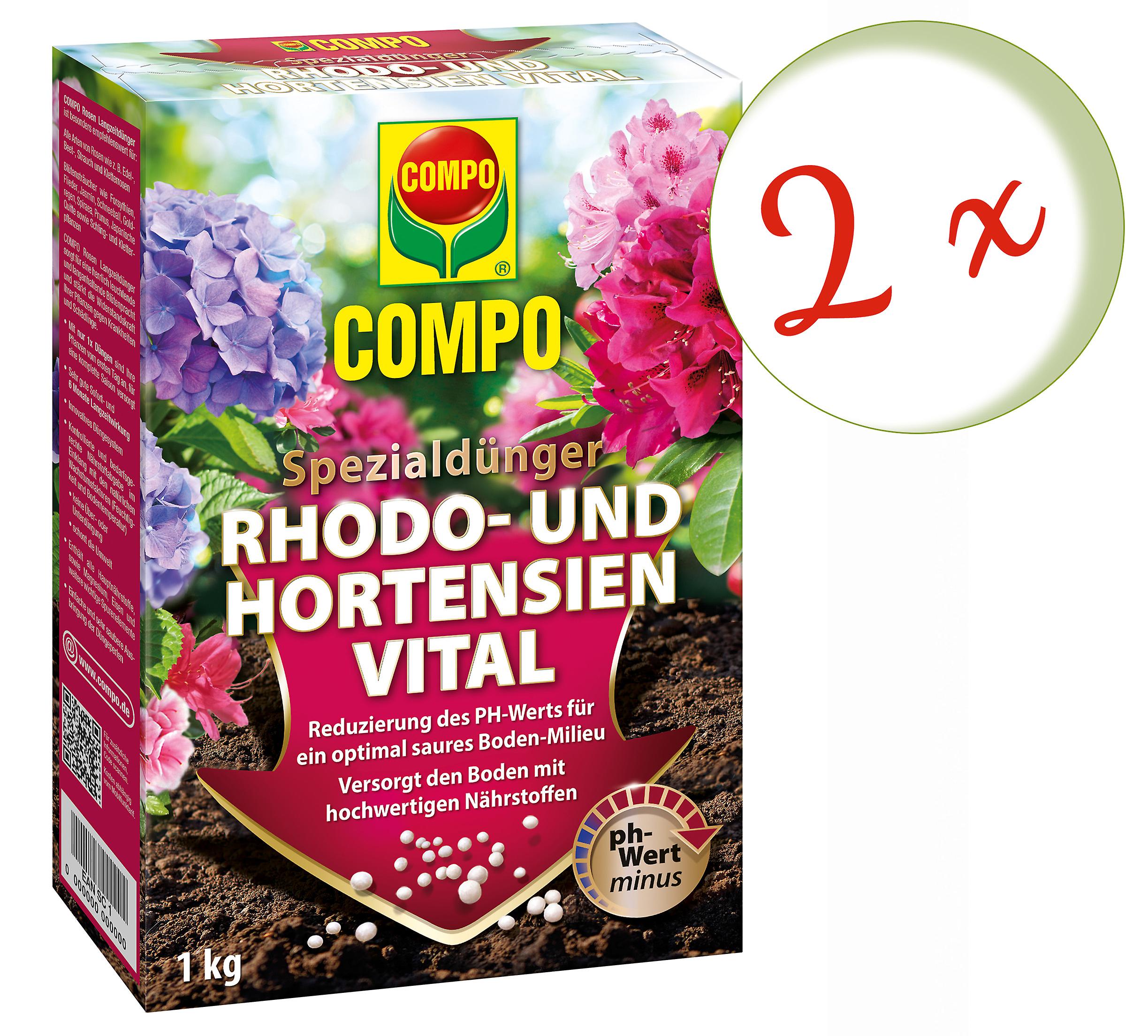 2 x COMPO Rhodo- and Hydrangeas Vital, 1 kg