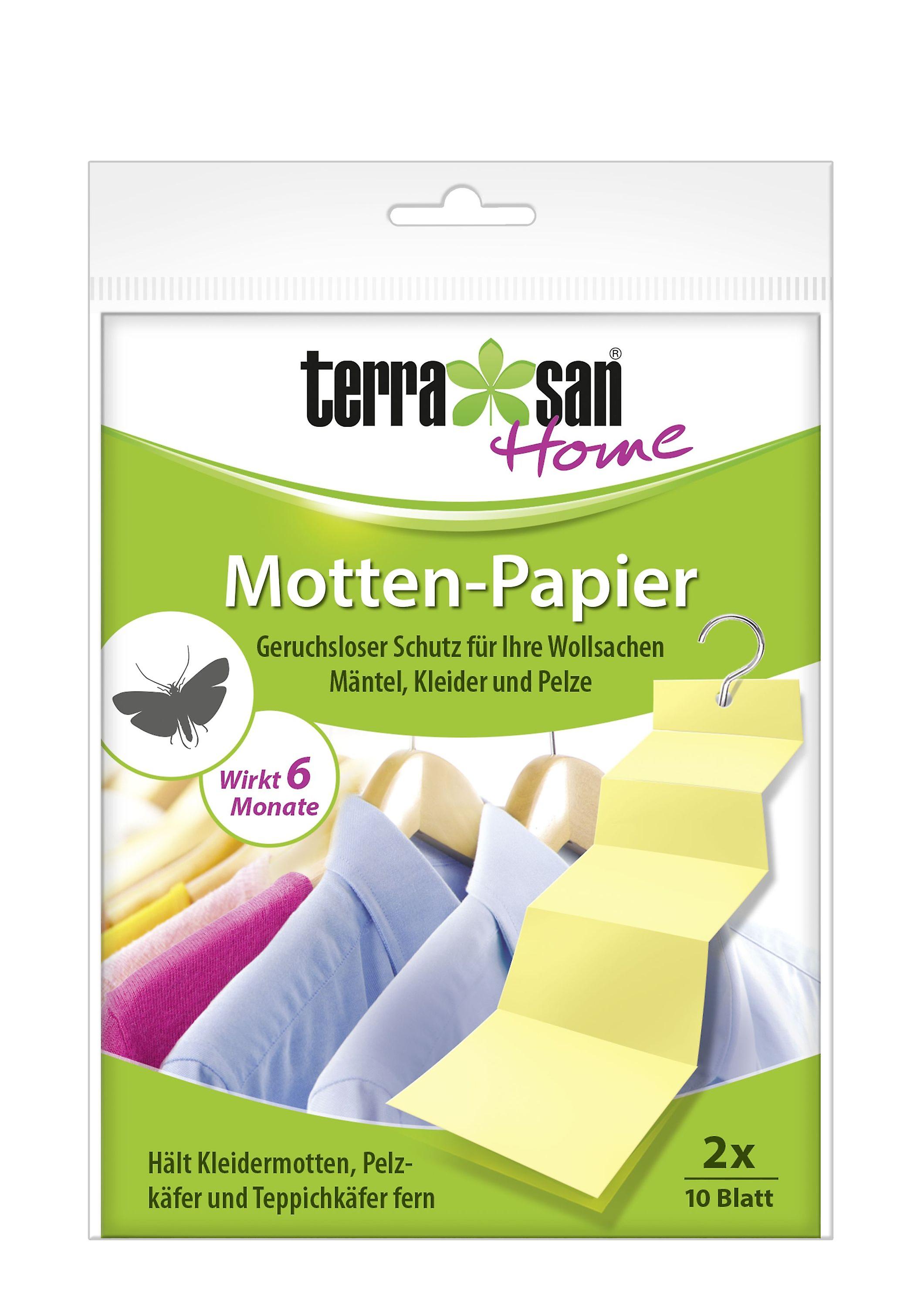 TERRASAN HOME® Moth paper, 2 x 10 pieces