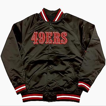 Nfl San Francisco 49ers Men’s Black Satin Letterman...