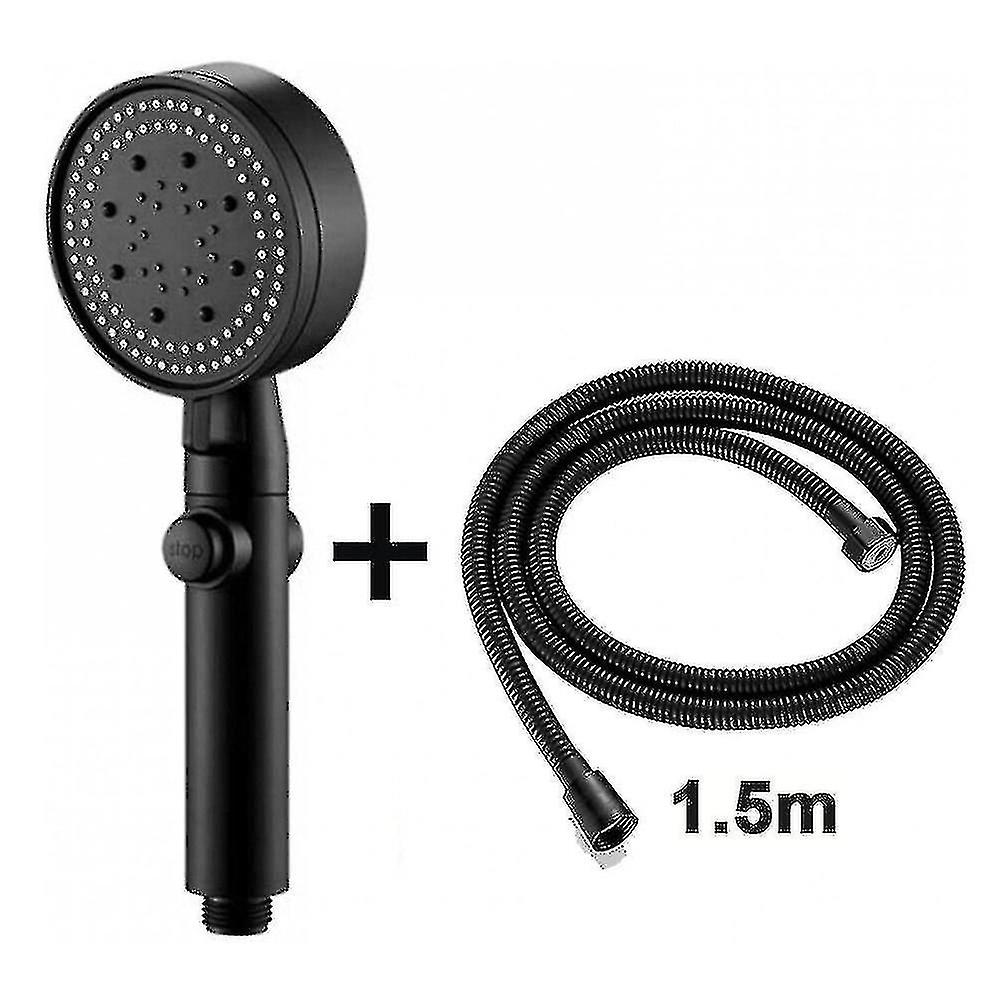 "5-Mode Adjustable High Pressure Shower Head with Water-Saving One-Key Stop Massag"