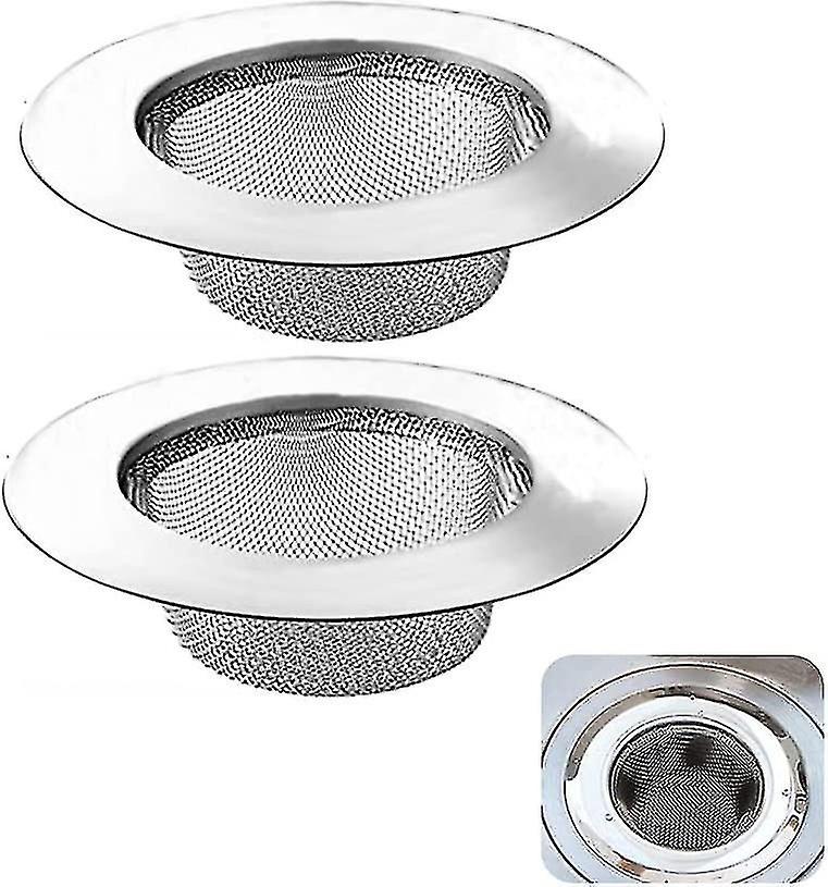 2-Pack Stainless Steel Drain Filter for Shower and Sink