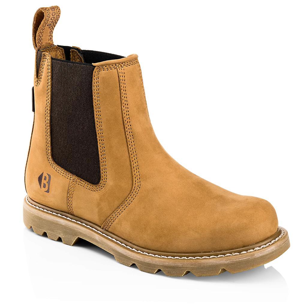 Buckbootz B2700 Non-safety Dealer Boots Goodyear Welted Honey Buckler Boots