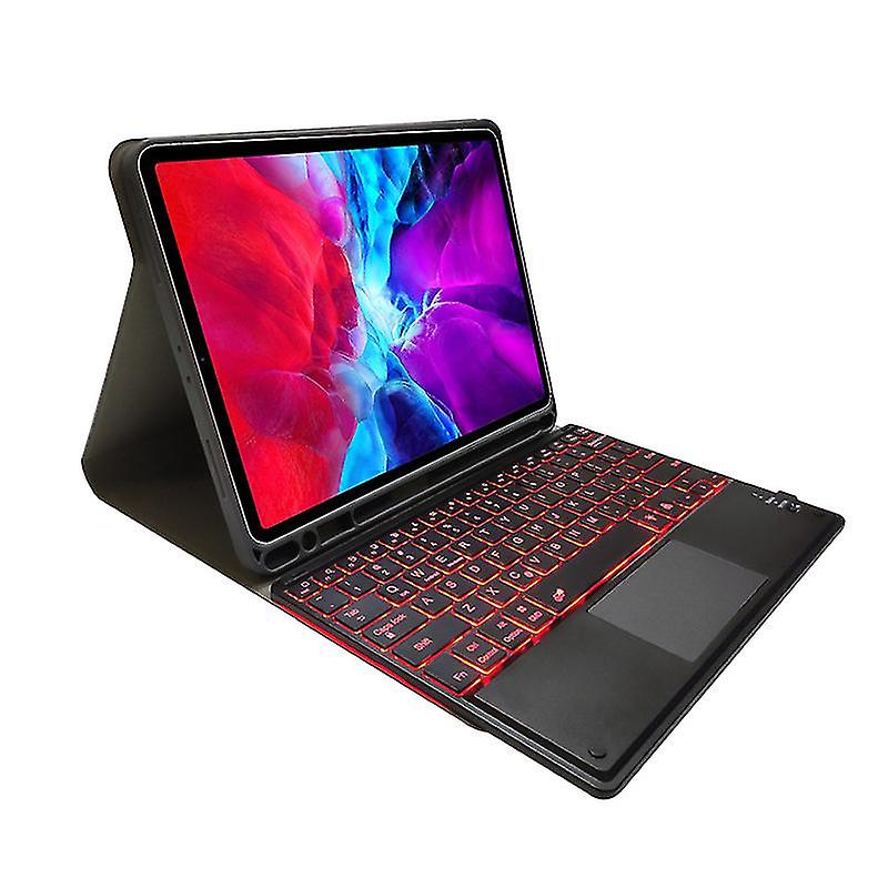 Bluetooth Keyboard Case With Backlight For IPad Pro 12.9 2021 (Pink)