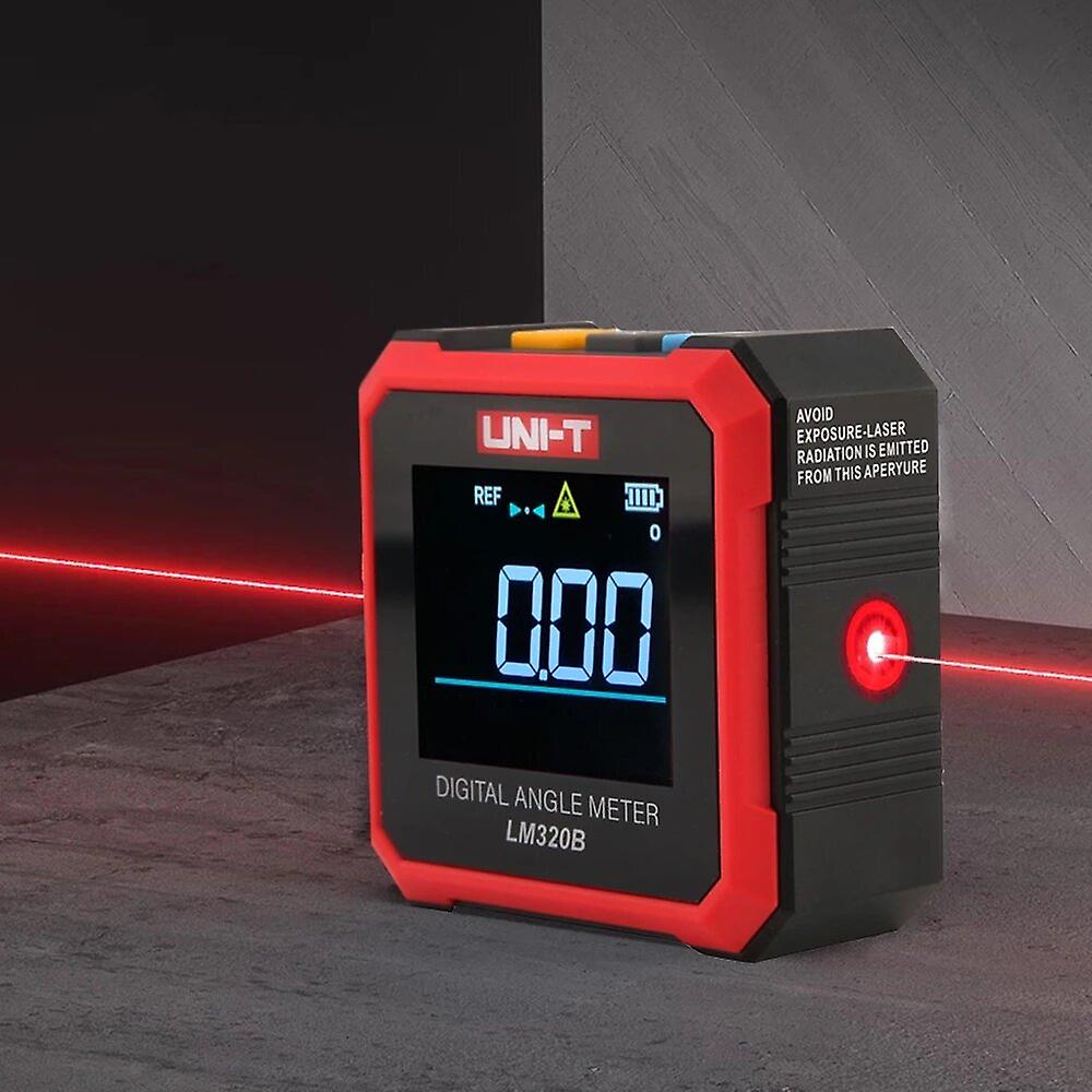 Dual Laser Digital Protractor 4*90 Inclinometer 4-sided Magnetic Bottom Angle Gauge Level Meter Measuring Tools
