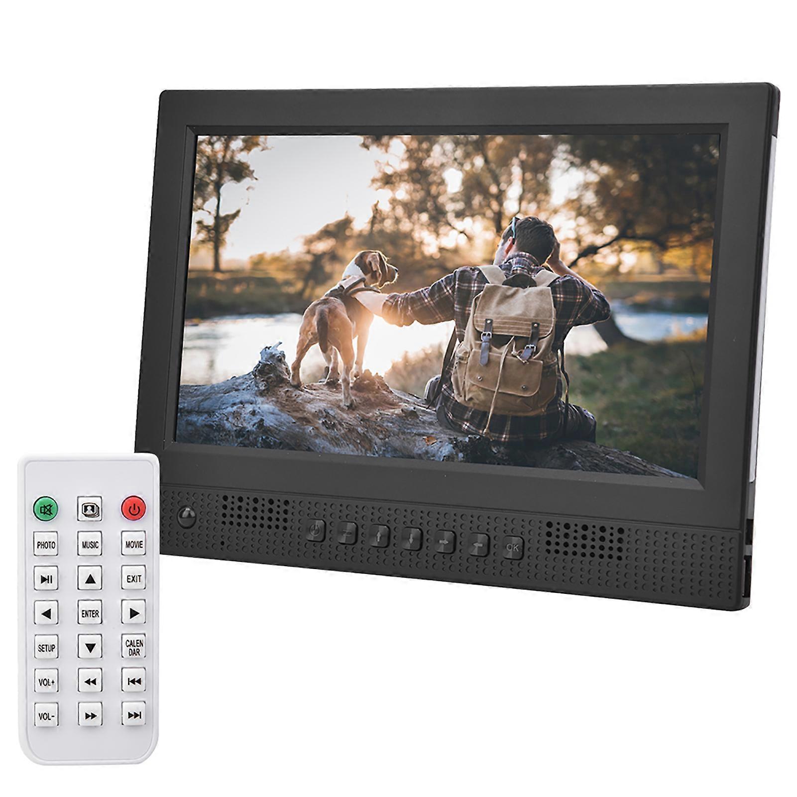 10 in Electronic Digital Photo Frame Body Induction 1024 * 600 Resolution Support Video Play Picture Play Alarm Clock Calendar Clock Time Switch 110-2