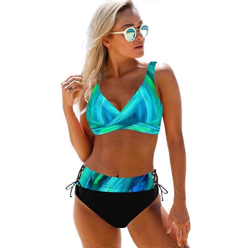 Plus Size Push Up Swimsuit High Waist