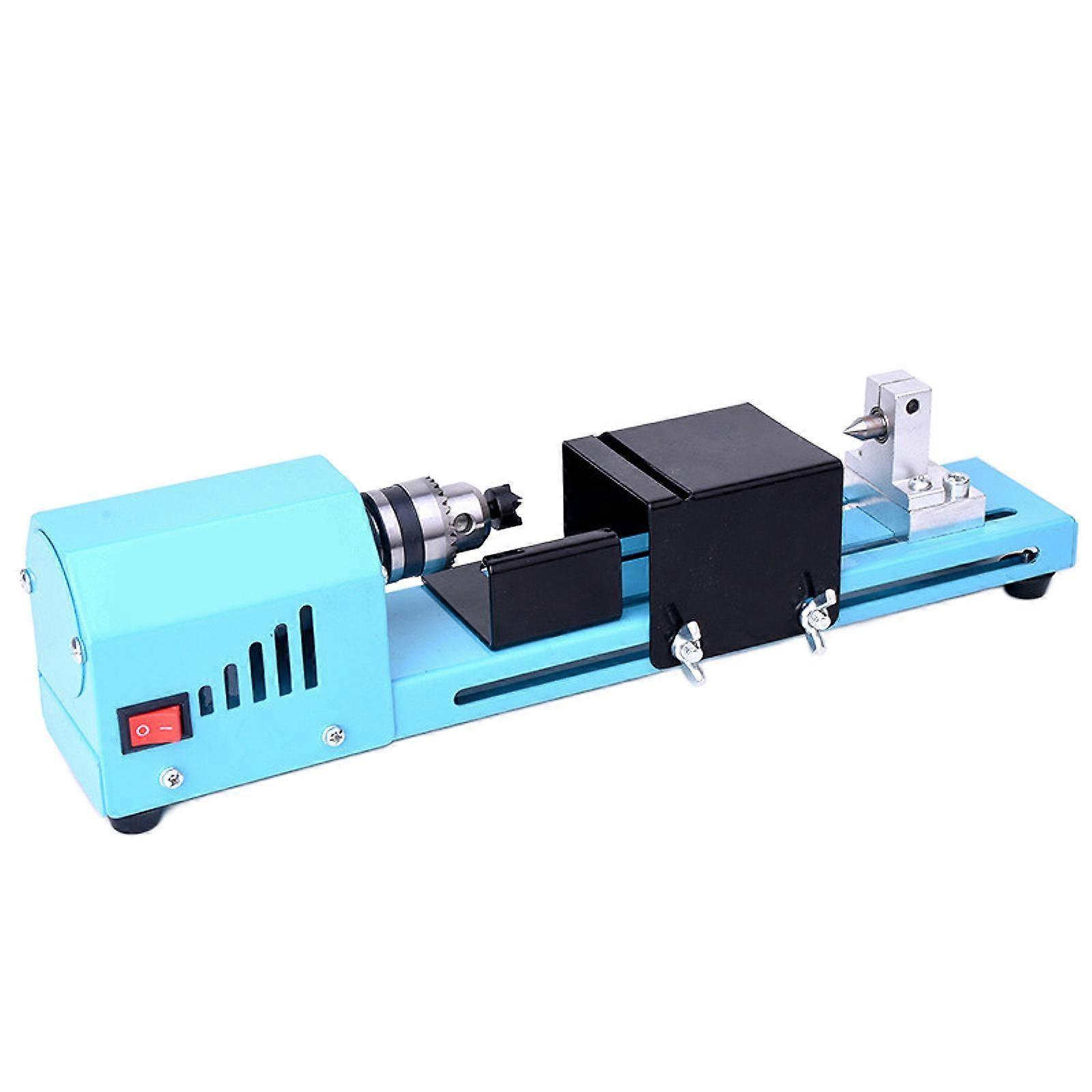 Mini Wood Lathe Woodworking Desktop Lathe for Woodturning Polishing Grinding