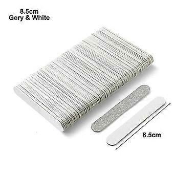 100 stk dobbelt side træ neglefiler engangs mini træ fil Emery bord farverigt sandpapir slibning polering manicure værktøjer