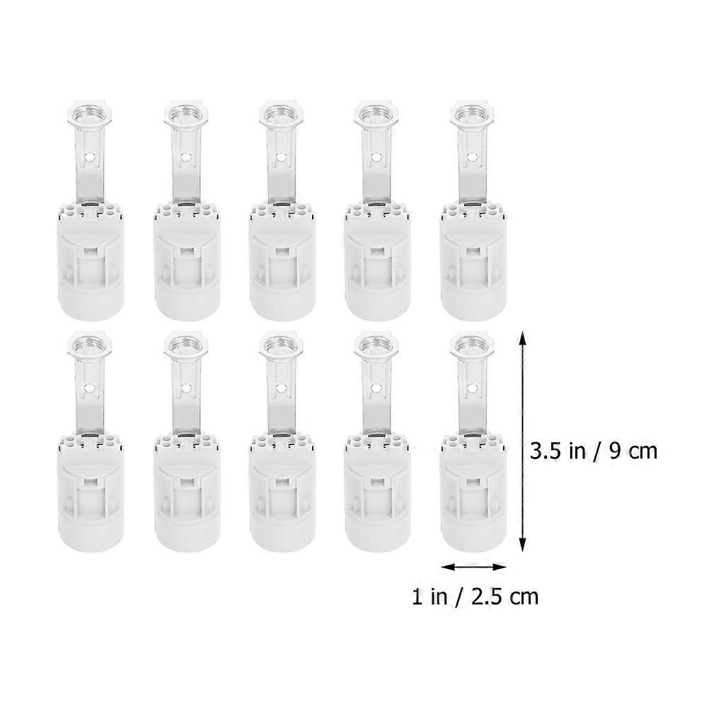10pcs Candelabra Socket Replacement 90mm Light Socket E14 Screw Light Socket