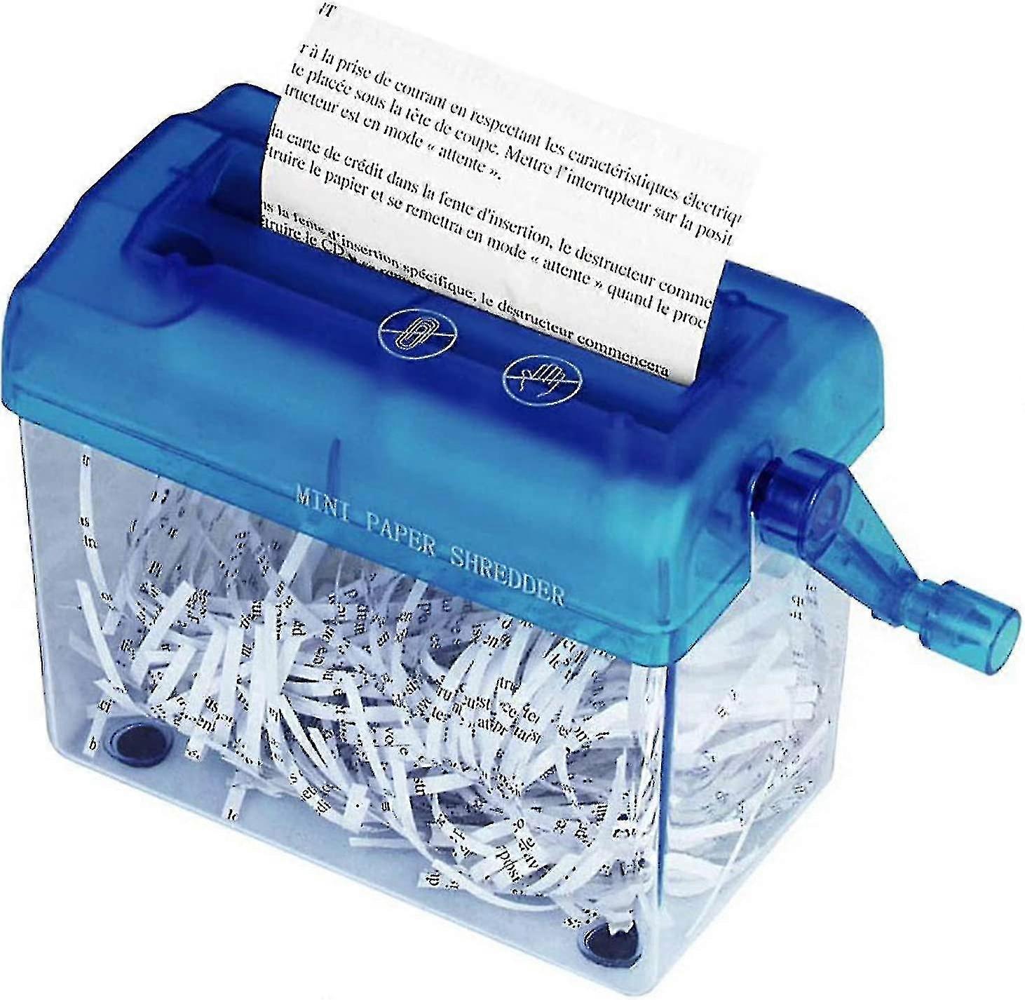 Portable Mini And Shredder Shredder For Sheets Hand Crank Shredder For Home Invoices Small Letters Tw