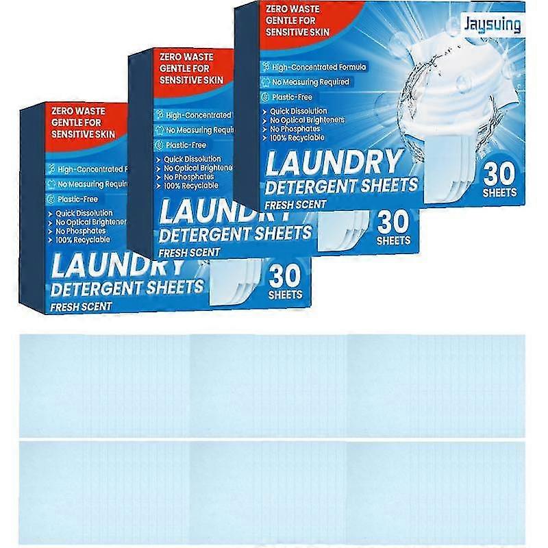 90pcs Laundry Tablets Strong Decontamination Laundry Soap Powder Washing Machines Clothing Cleaning Sheets Detergent