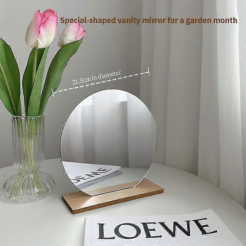 Simple Irregular Mirror Home Desktop Makeup Mirror Acrylic Decoration Standing Mirrors