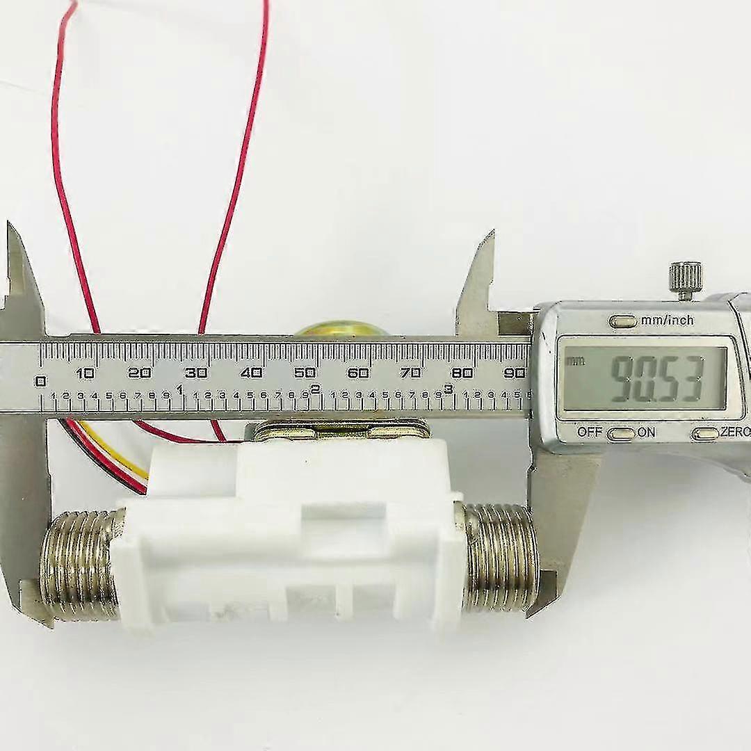 cht-g1/2" nickeled hot water flow valve bsp 100 celsius water turbine meter 12v 1-30l/min flow meter water sensor isentrol