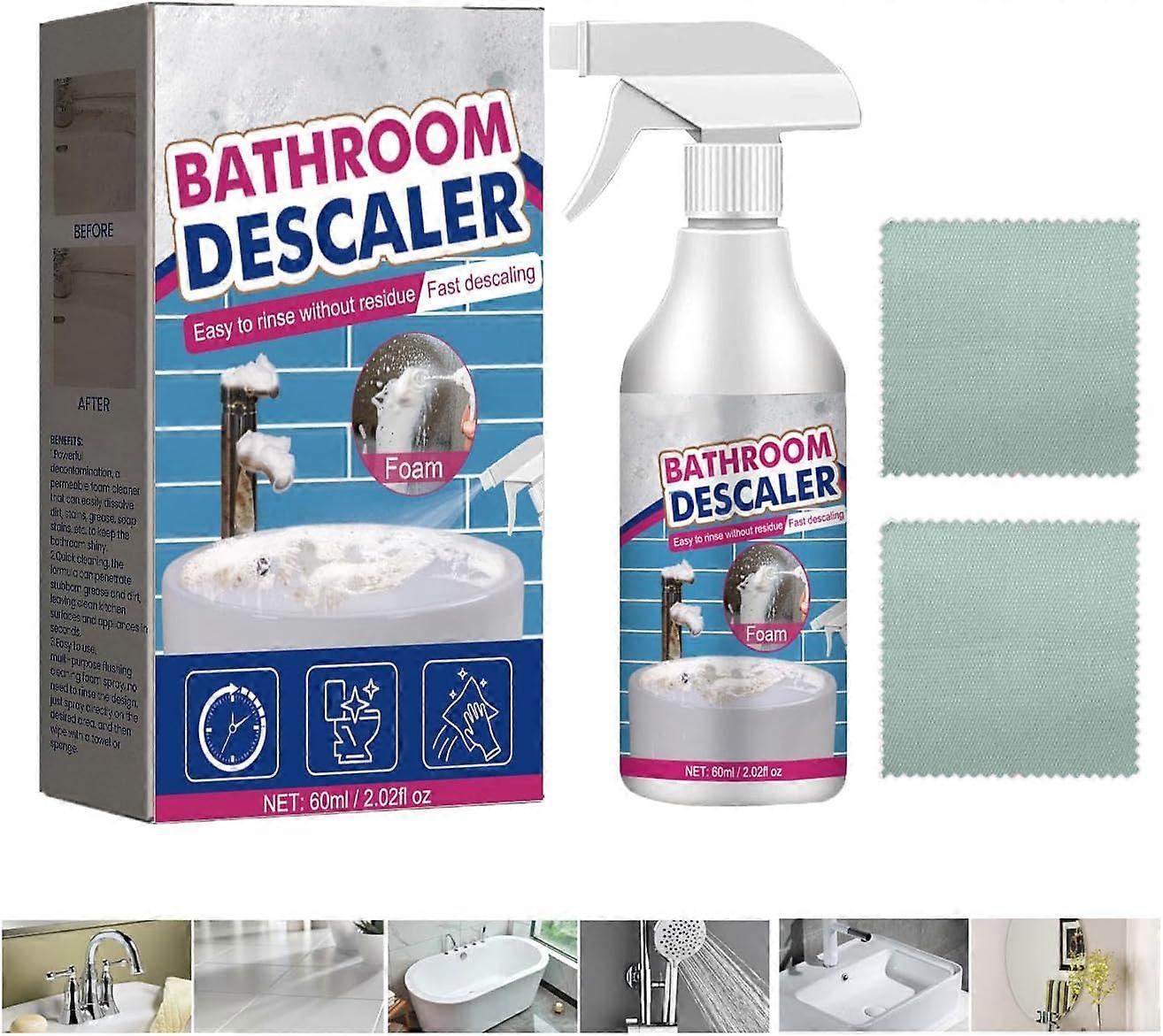 Nettoyant détachant tenace, détartrant multi-usage pour salle de bain, nettoyant mousse, nettoyant pour robinet de baignoire Bubble Tile