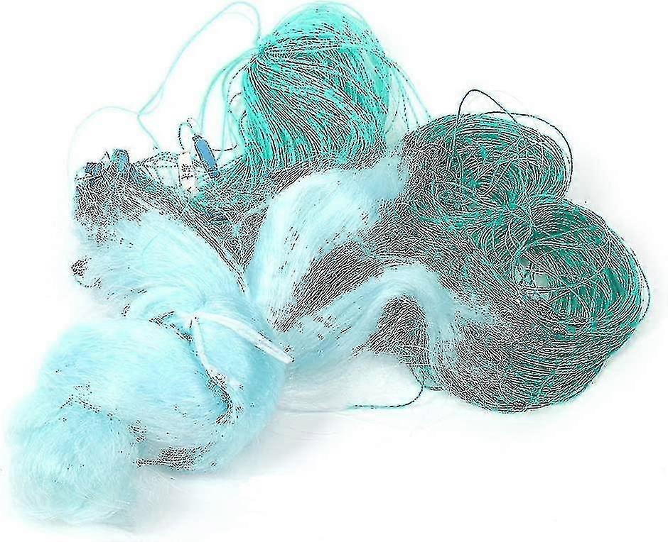 50m Length 1.5m Height Three Layers Heavy Fishing Net With Float Fishing Accessories Sink Net(4 Finger)-yvan