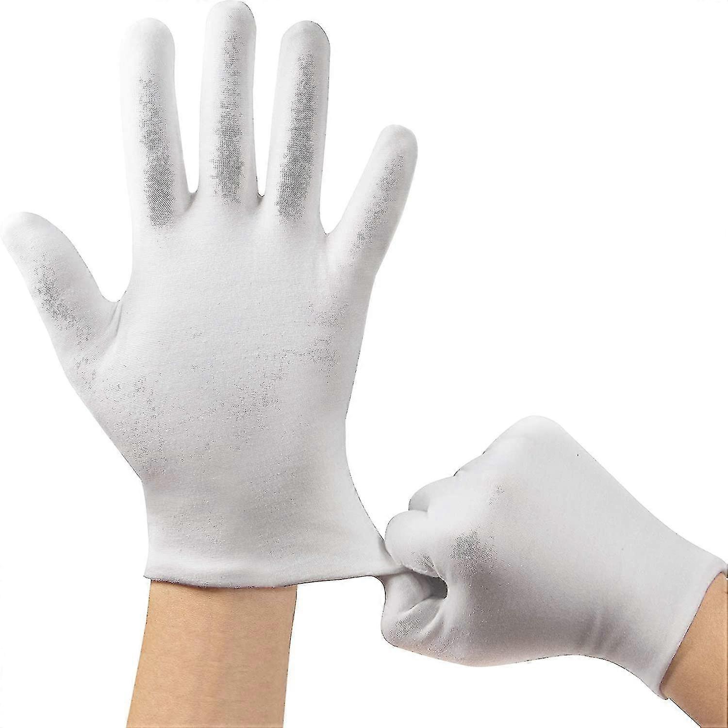 Gants en coton, Gants en coton blanc pour l’eczéma, Gants en coton résistant-xinhan