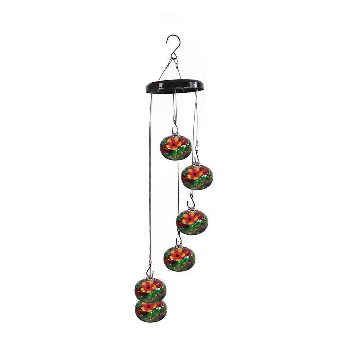 Charming Wind Chimes Bird Feeders for Outdoors Hanging Ant and Bee Proof,Never Leak,Perfect Garden Model 6