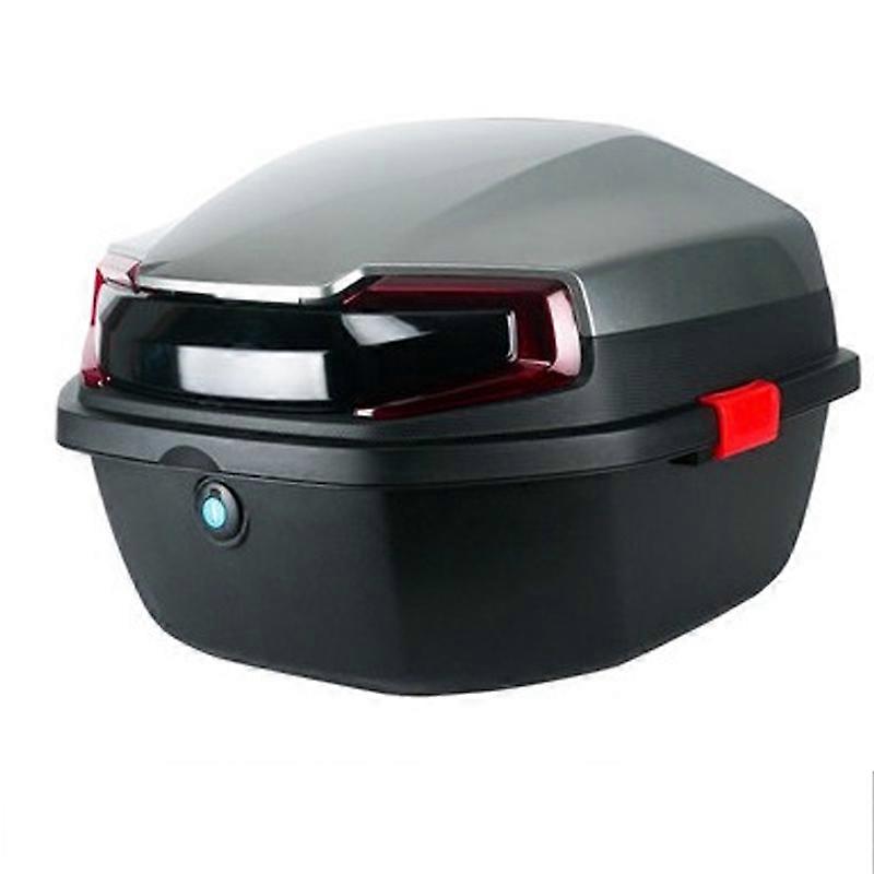 Electric Vehicles Rear Box Large Capacity Smooth Surface Color Blocking for Motorcycle Electromobile Grey