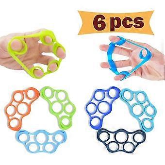 Hand Grip Strengthener, Finger Exerciser, Grip Strength Trainer (6 Pcs),new Mate