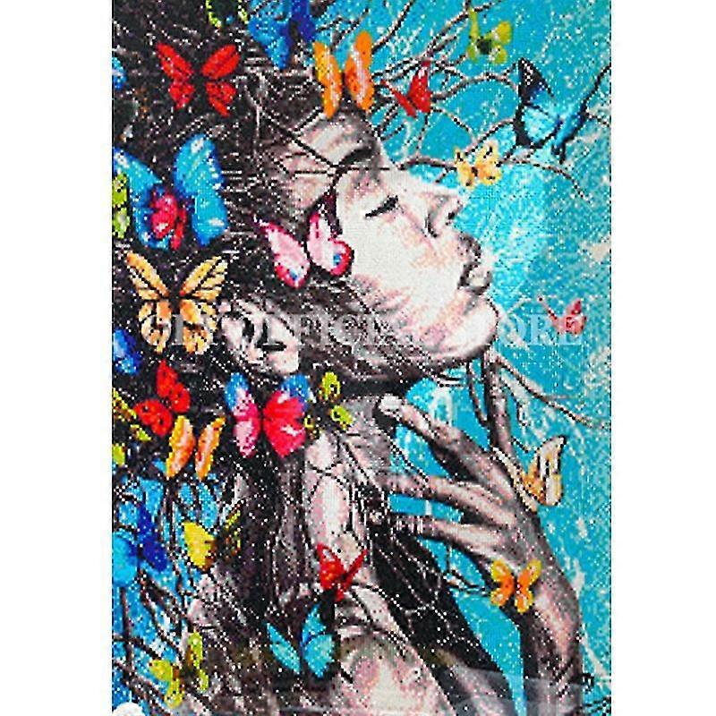 5D دي الماس شيلديرين الصليب كتيتش مجموعات ديامانت موزاييك بوردورويرك زهرة بلومين أون فليندرز 3D شيلديرين روندي بور هدية