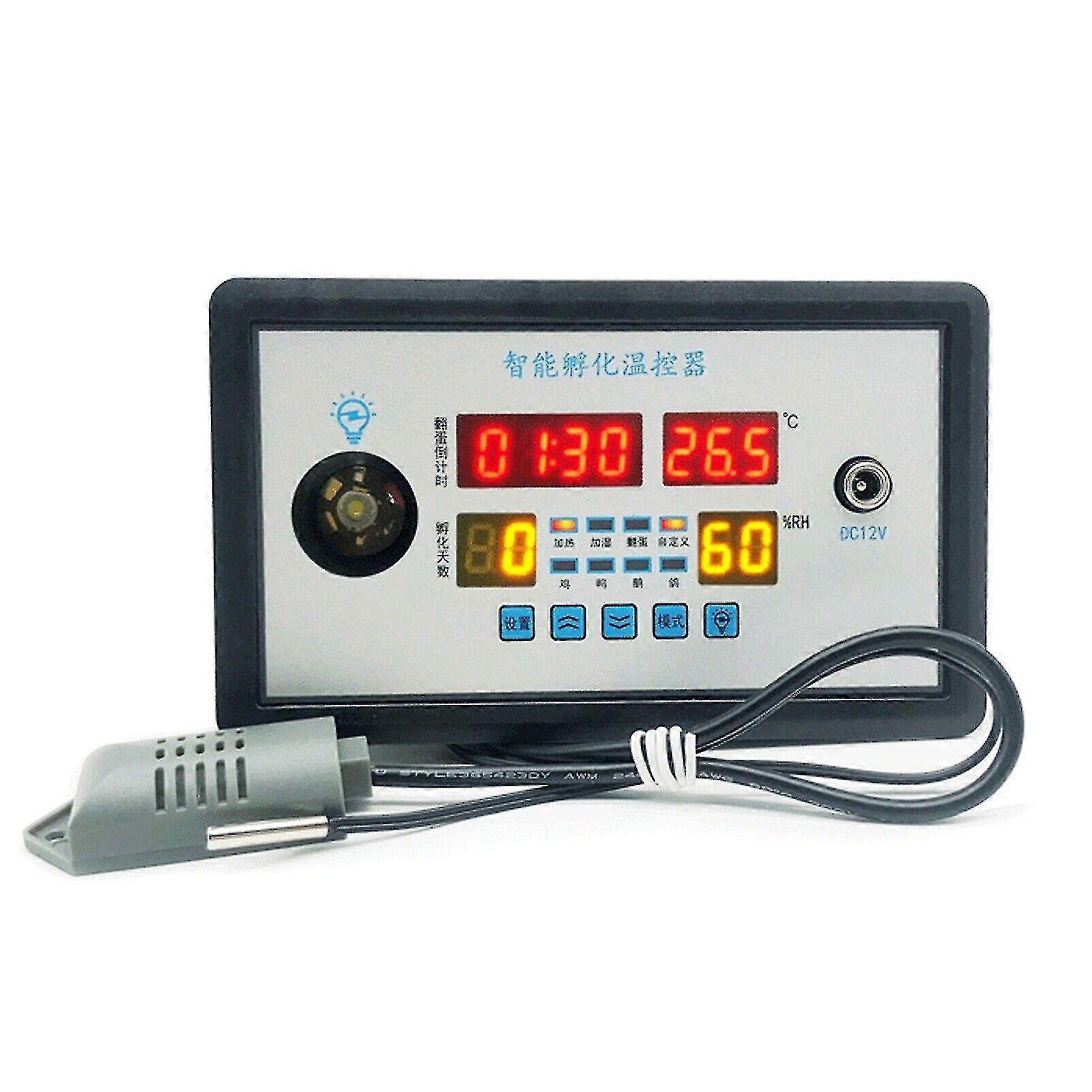 Intelligent Incubator Thermostat Temperature Humidity Automatic Egg Turning Au Fpnew Model 2024 Xgn -GSL