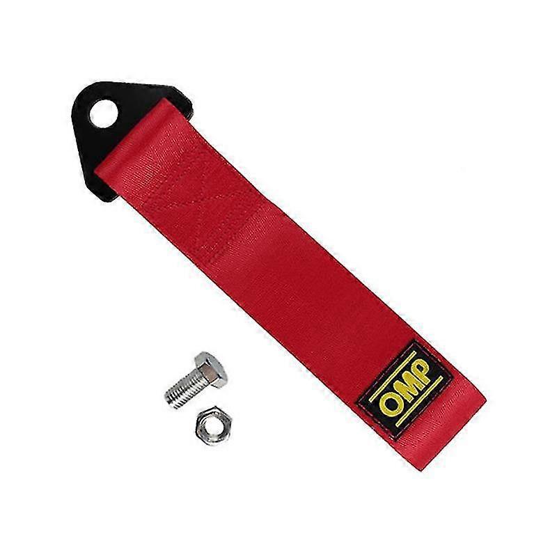 Racing Car Trailer Sport Rope Tow Strap Set High Strength Tow Hook Red ...
