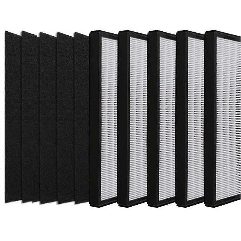 5 Pack Flt4825 Flt4800 Filter B Compatible For Germ Ac4800 4300 Series Air Purifier, With 5 Carbon