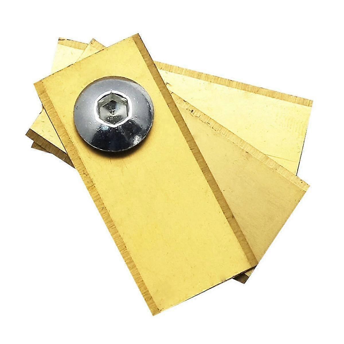 30pcs Robot Mower Replacement Blades Anti-Rust Mower Cutter for BIGMOW Robot Singel Hole Lawn Mower Blade Tool Gold