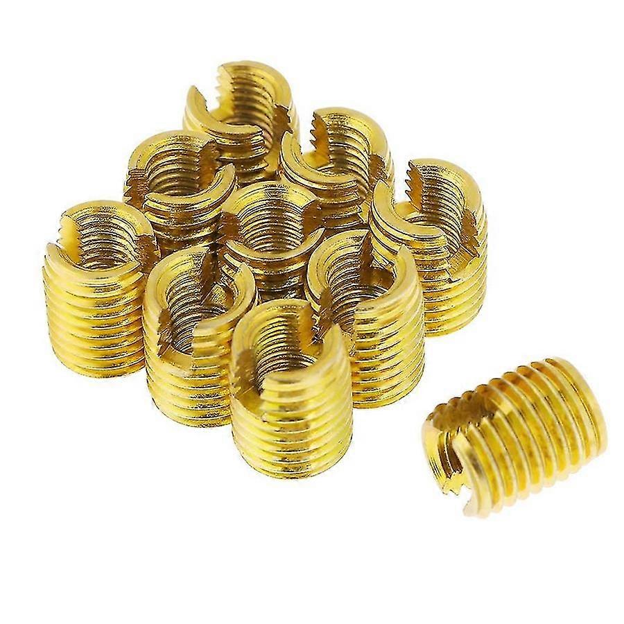 10pcs M8 X M5 X 10mm Self Tapping Insert Nuts 302 Internal Threads Screw Bushing For Thread Repairi