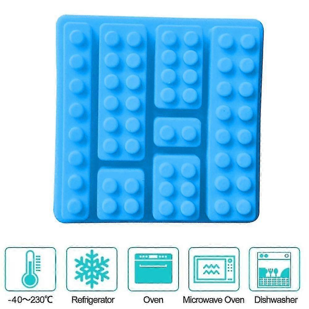 2pcs Building Brick Ice Tray Or Candy Mold