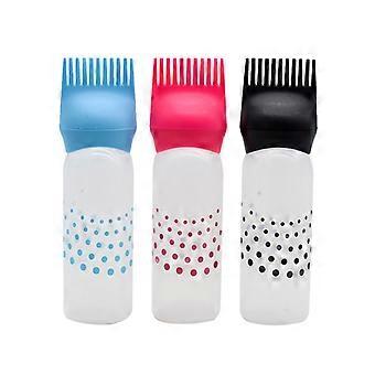 3pcs Oil Applicator Bottle for Hair Oil Bottle for Hair Root Comb