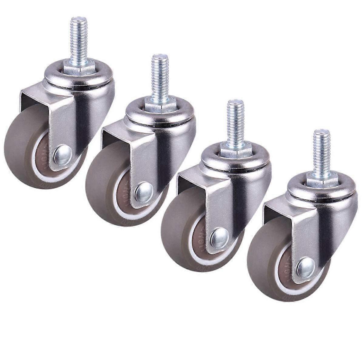 Wheels Casters,1 Inch Trolley Swivel Caster Wheels, Set of 4