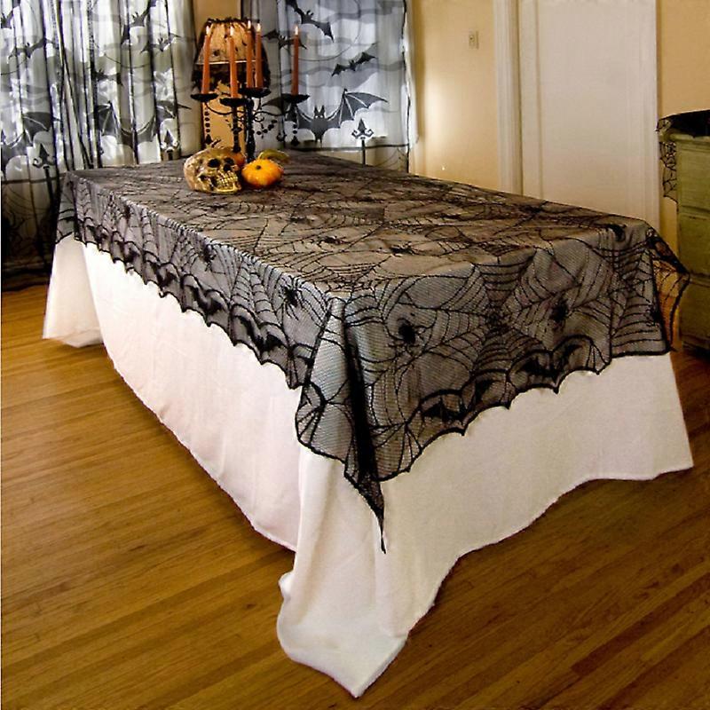 Party Halloween Tablecloth Table Cover Spider Scary Cobweb Home Decor