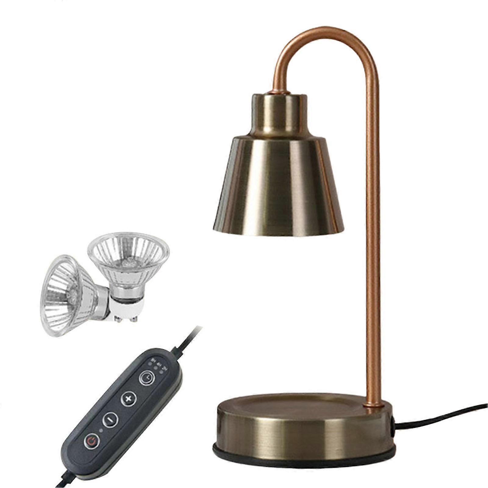 Candle Warmer Lamp with Dimmer Switch Soft Glow Flicker Free Timer Function Universal Scented Wax Melter LED Bedside Lamp